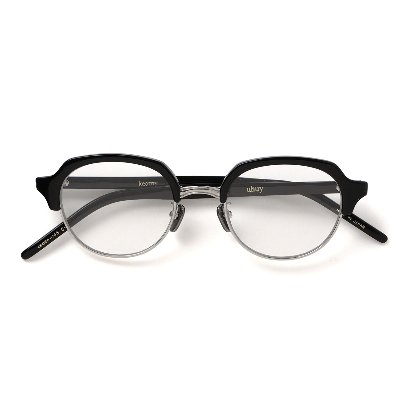 kearny / カーニー | uhuy - Black × Silver / lens Clear | 通販