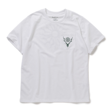 South2 West8 / サウスツーウエストエイト | S/S Round Pocket Tee - Circle Horn - White