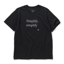 South2 West8 / サウスツーウエストエイト | S/S Crew Neck Tee - Simplify simplify - Black