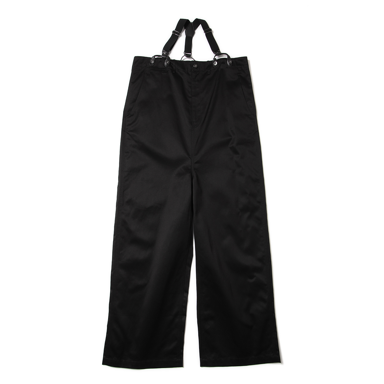 Army Chinos Suspenders Pant - Black