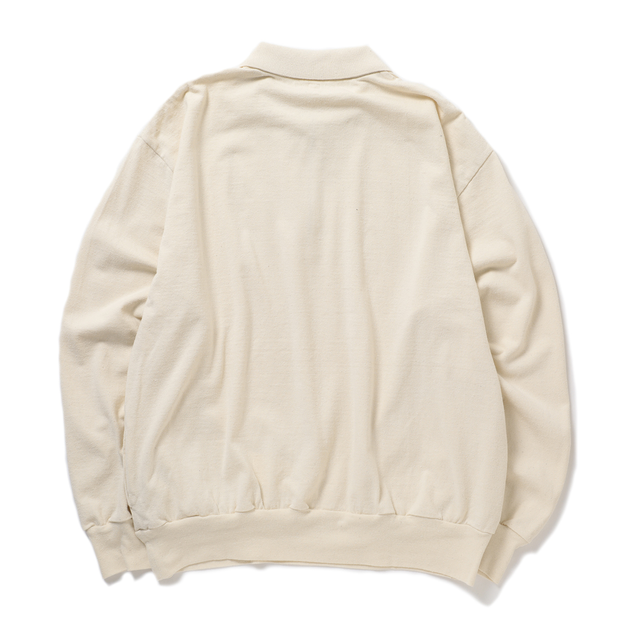 blurhms / ブラームス | Co/Silk Nep Harf-Zip Shirt - Ivory | 通販