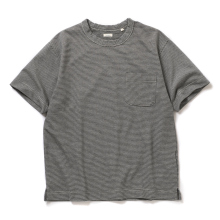 nanamica / ナナミカ | Micro Stripe Pocket Tee - Black X Gray