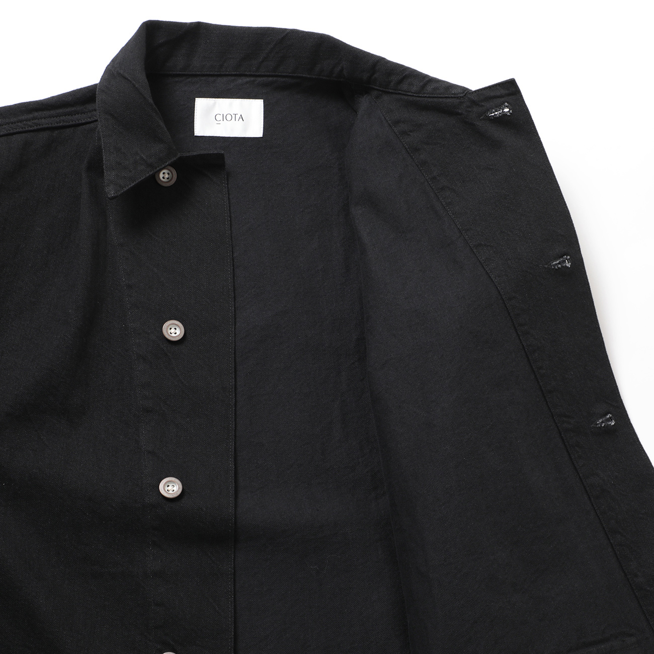 CIOTA / シオタ | M-41 US.ARMY Denim Coverall Jacket - Black (One