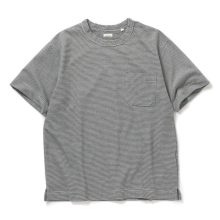 nanamica / ナナミカ | Micro Stripe Pocket Tee - Navy X White