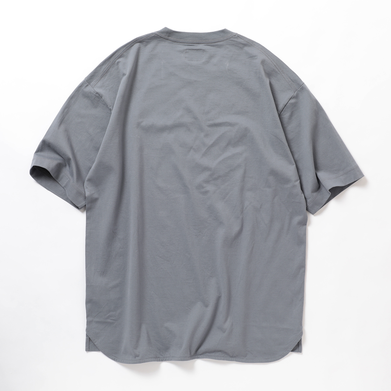 CURLY / カーリー | BIO TEE CREW-NECK (S/S) - Slate Blue