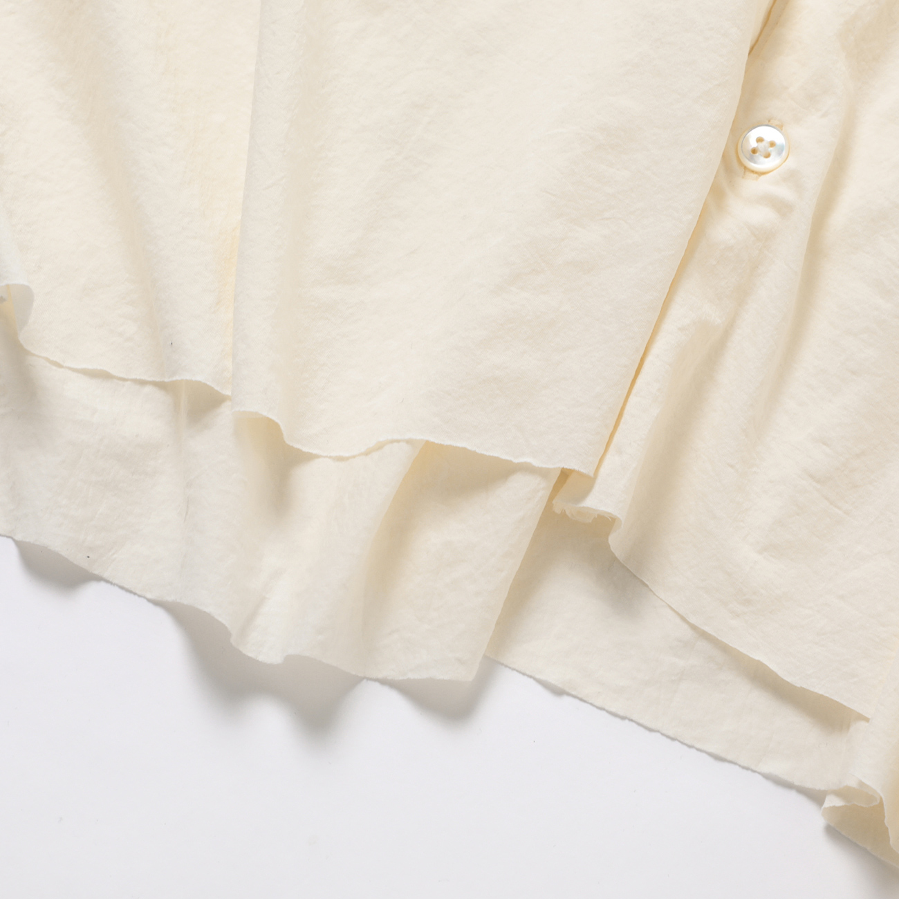 トップス KANEMASA PHIL.46G Artisan L/S Shirt ecru KANEMASA PHIL. 46G Artisan Shirt | MusterWerk Sud.