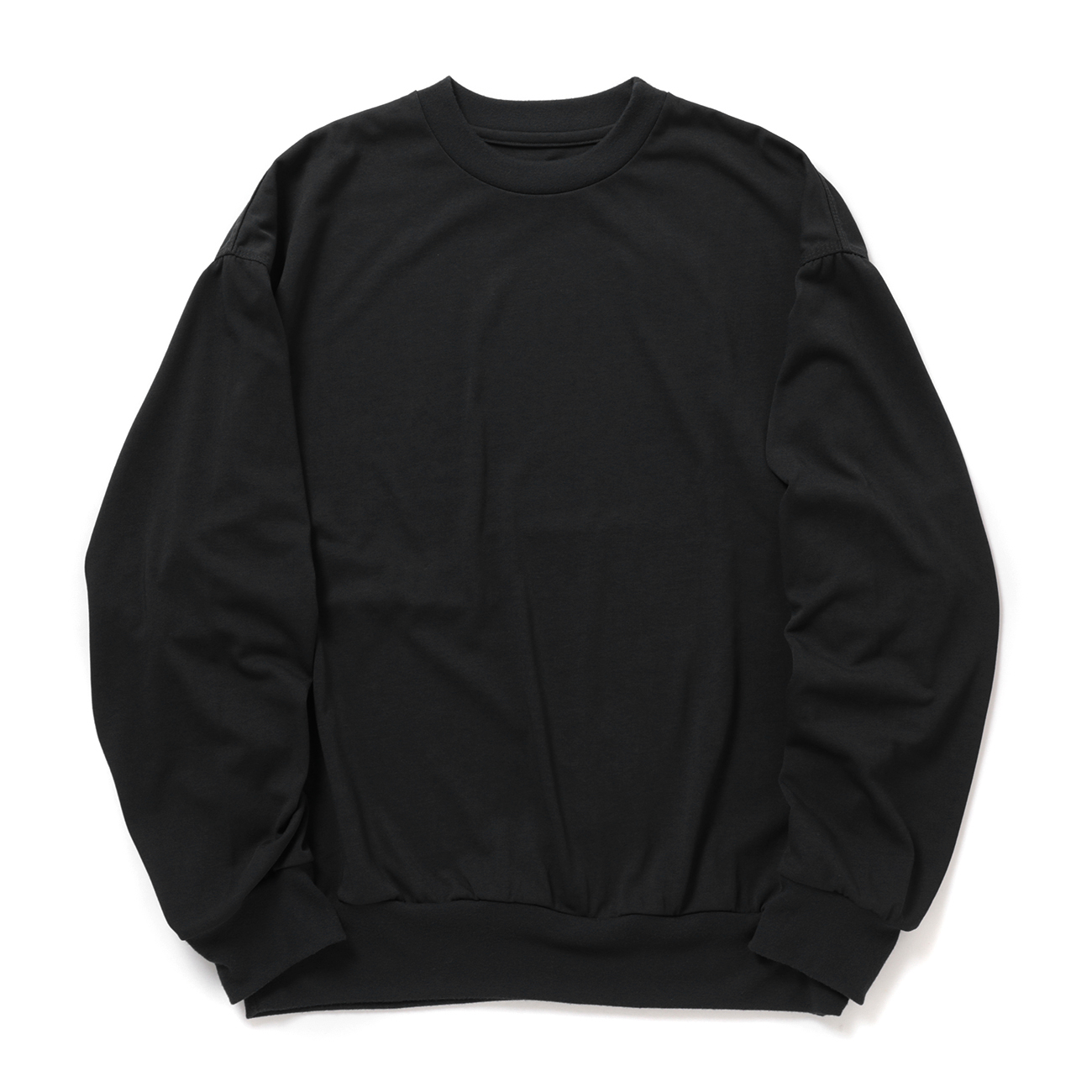 nanamica / ナナミカ | Polyester Jersey L/S Tee - Black | 通販