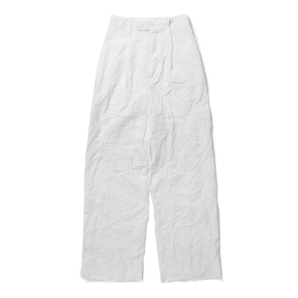 オーラリー ホワイト パンツ AURALEE / オーラリー | WRINKLED WASHED FINX TWILL PANTS