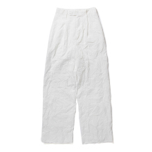 AURALEE / オーラリー | WRINKLED WASHED FINX TWILL PANTS (レディース) - White
