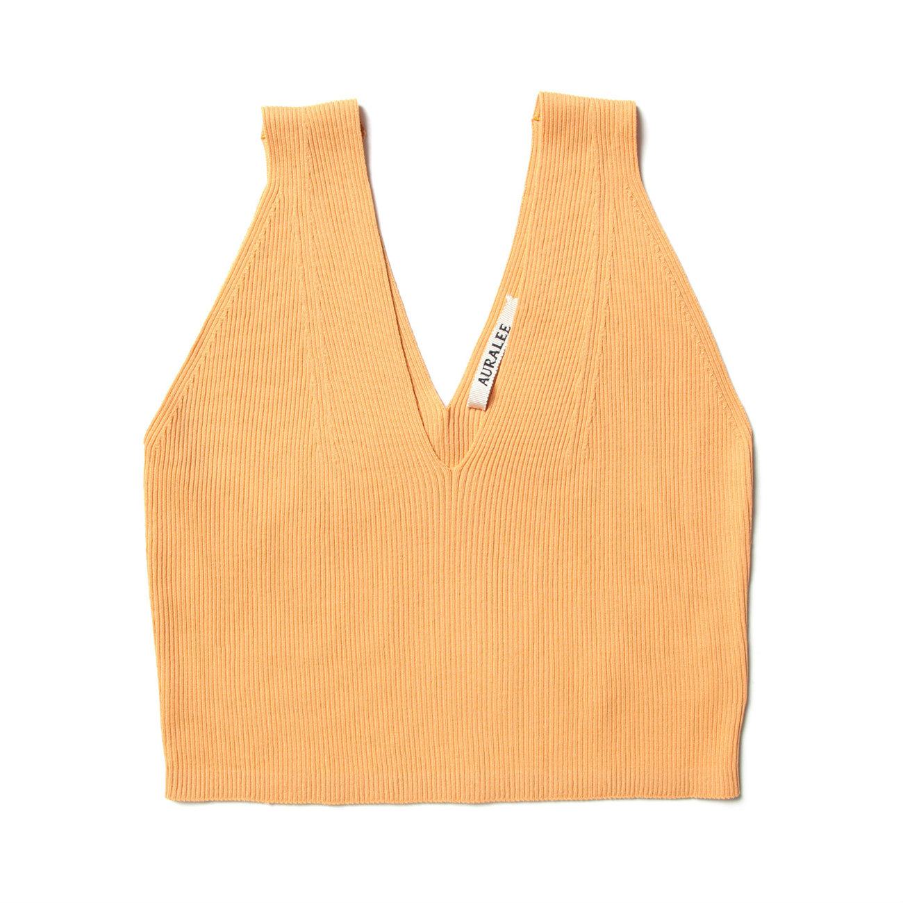 AURALEE / オーラリー | HIGH GAUGE RIB KNIT V-NECK TANK (レディース) - Orange Beige |  通販 - 正規取扱店 | COLLECT STORE / コレクトストア