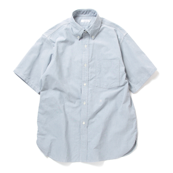 nanamica / ナナミカ | Button Down Wind S/S Shirt - Grayish Navy 