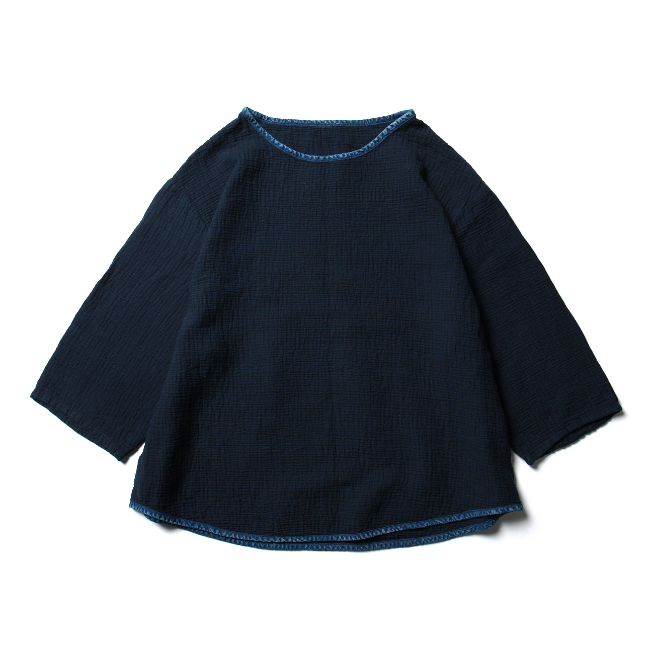 SASHIKO SUPER LIGHT LIGHT SWEAT SHIRT - New Blue