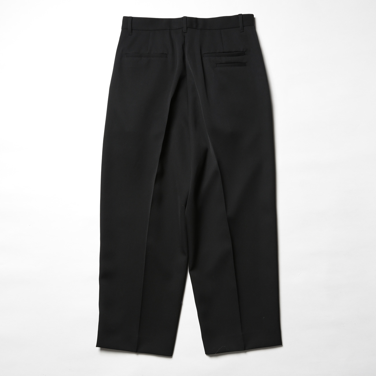 Wide Tapered Pants - Black