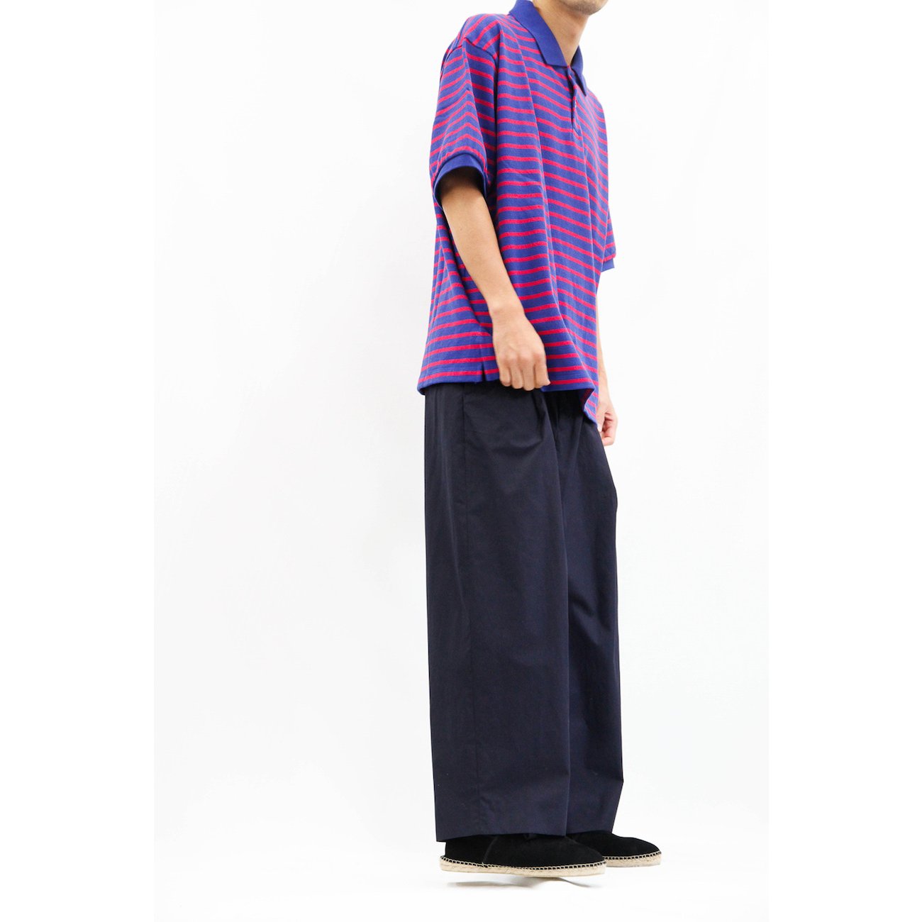 URU / ウル | 1TUCK PANTS (TYPE B) - Navy | 通販 - 正規取扱店