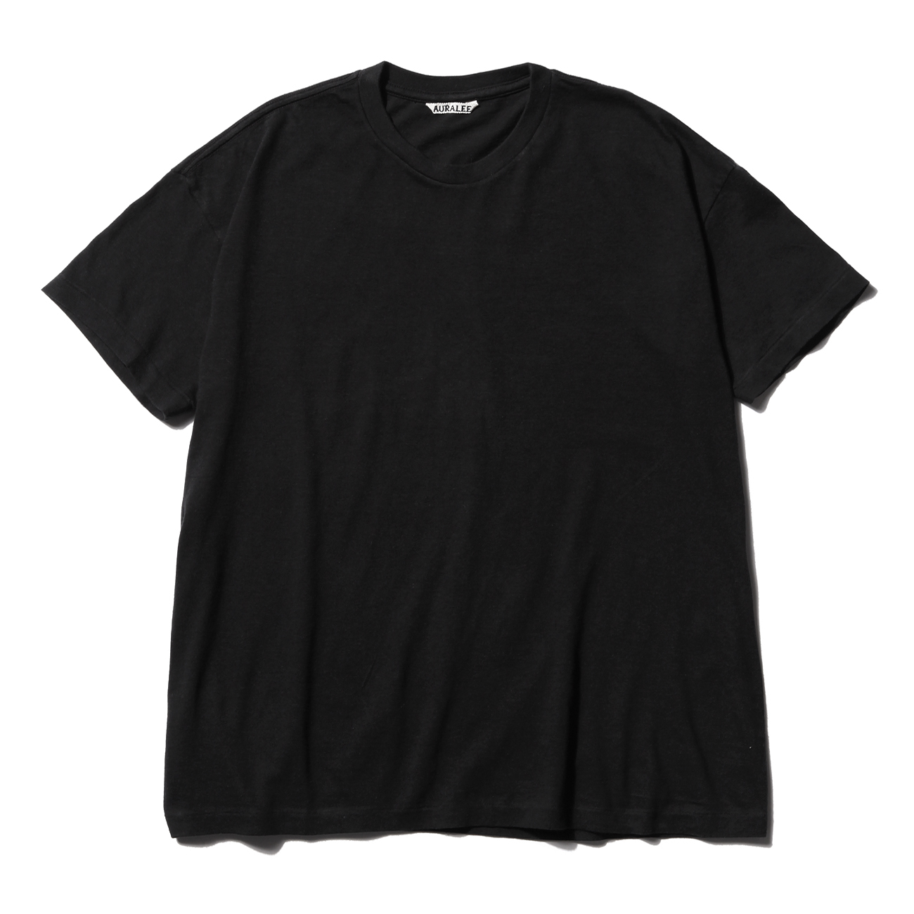 AURALEE / オーラリー | SEAMLESS CREW NECK TEE (メンズ) - Black
