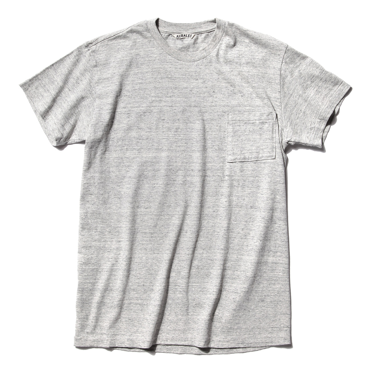 AURALEE / オーラリー | SEAMLESS POCKET TEE (メンズ) - Top Gray