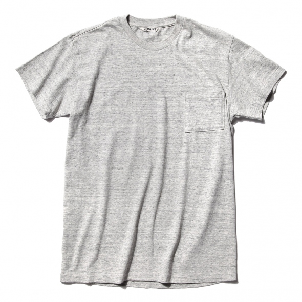 AURALEE / オーラリー | SEAMLESS POCKET TEE (メンズ) - Top Gray