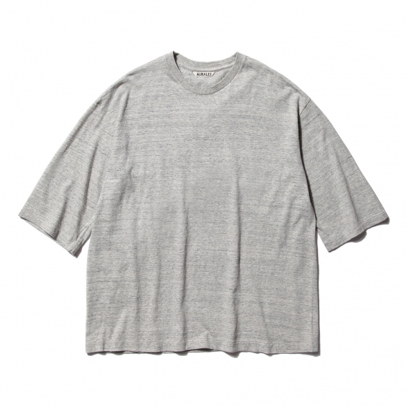 AURALEE 半袖シャツ グレー AURALEE(オーラリー) WASHED FINX TWILL BIG HALF SLEEVED