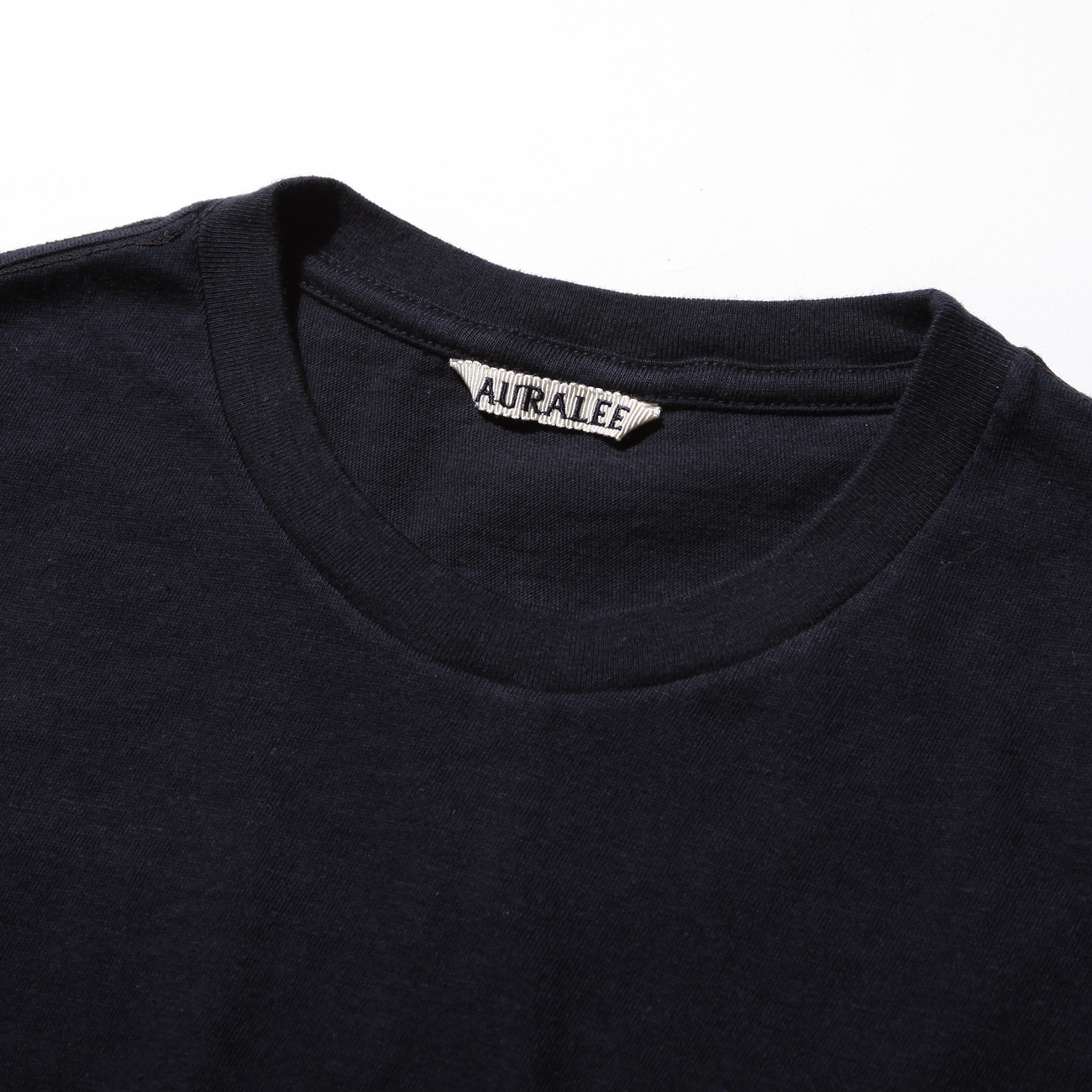 Auralee 半袖スウェット ブラック AURALEE / オーラリー | SEAMLESS CREW NECK HALF SLEEVE TEE (メンズ