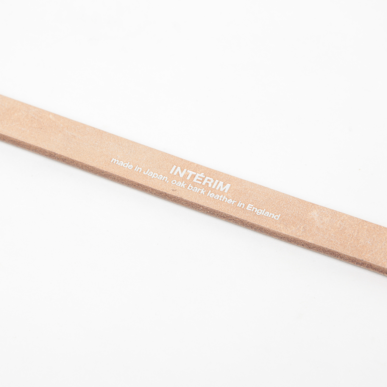 INTERIM / インテリム | 20mm OAK BARK LEATHER BELT - Black | 通販