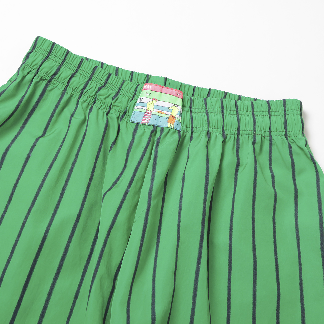 NEAT / ニート | NYLON PRINT STRIPE Beach Pants - Green | 通販 