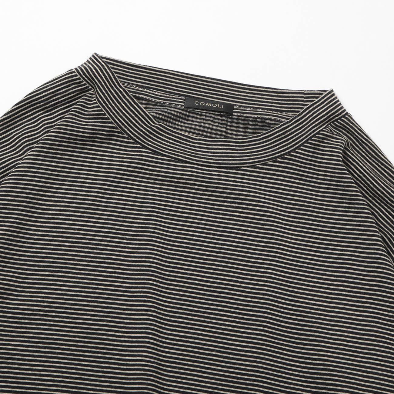 COMOLI / コモリ | サマーウール 長袖クルー - Border | 通販 - 正規