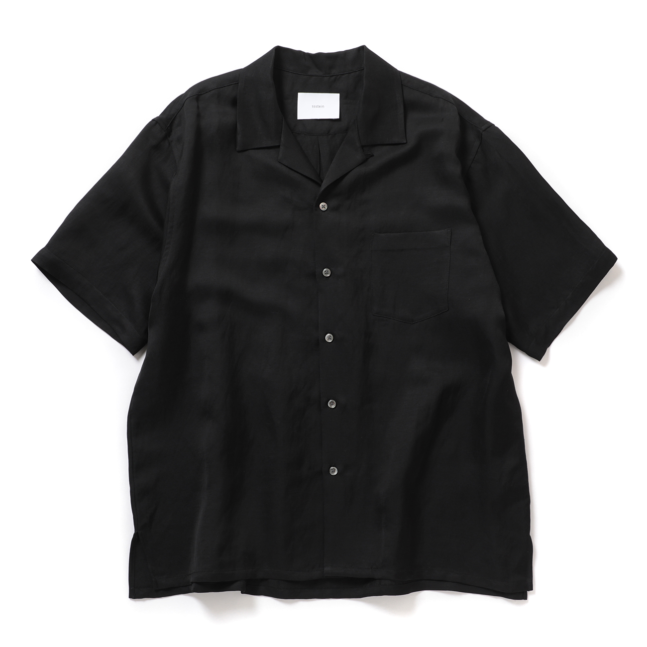 ssstein / シュタイン | VIS/LI BRIGHT TWILL OPEN COLLAR SS SHIRT
