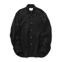 ssstein / シュタイン | VIS/LI BRIGHT TWILL OVERSIZED LS SHIRT - Black