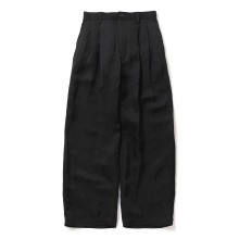 ssstein / シュタイン | VIS/LI BRIGHT TWILL WIDE EASY TROUSERS - Black