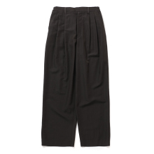 ssstein / シュタイン | WOOL SILK WIDE EASY TROUSERS - Dark Charcoal