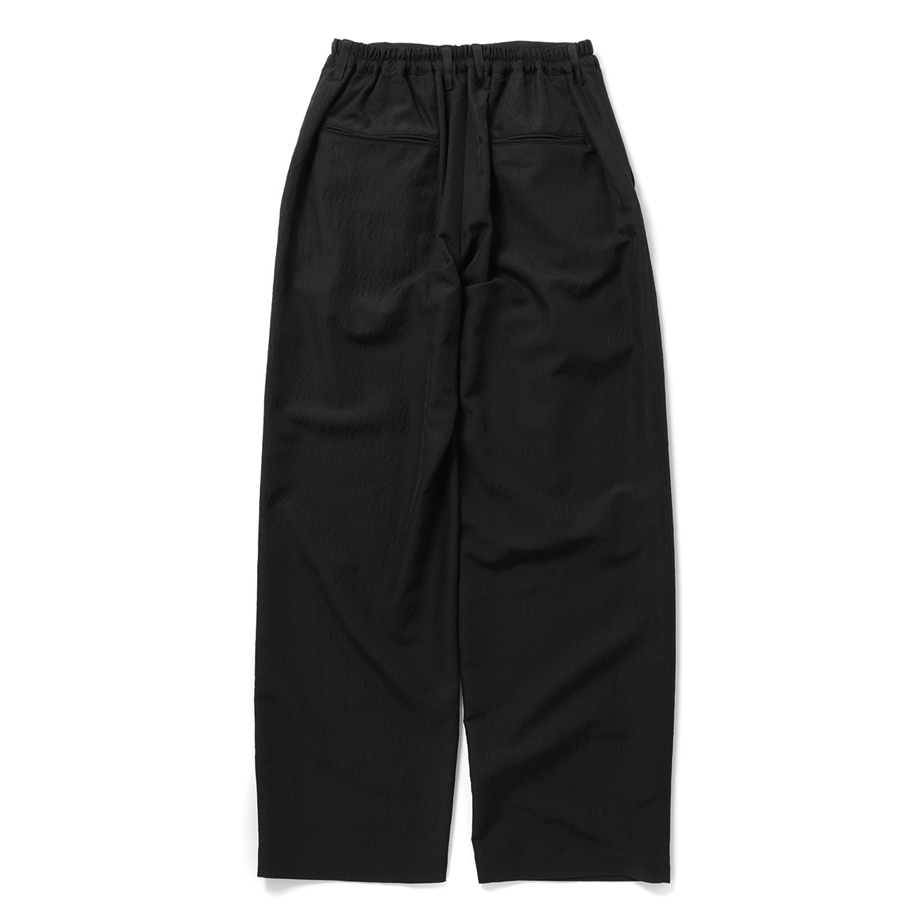 ssstein / シュタイン | WOOL SILK WIDE EASY TROUSERS - Black | 通販
