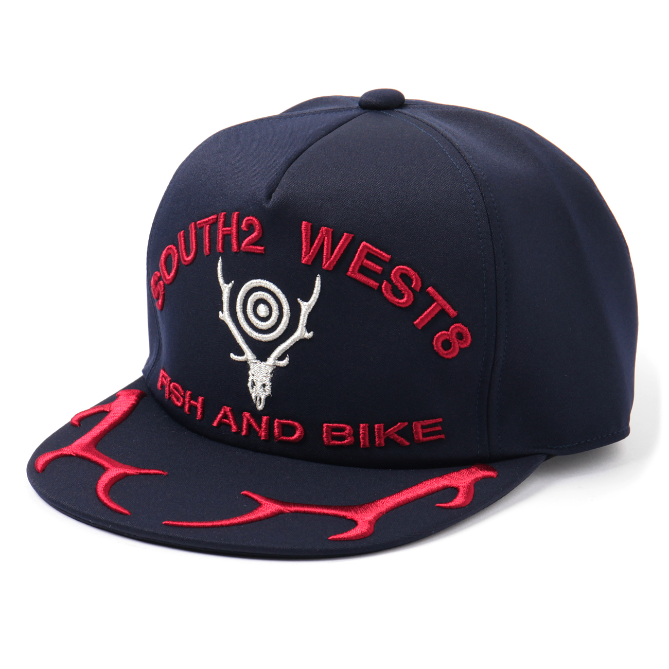 South2 West8 / サウスツーウエストエイト | Apollo Cap - Deer Skull & Horn - Navy | 通販 -  正規取扱店 | COLLECT STORE / コレクトストア