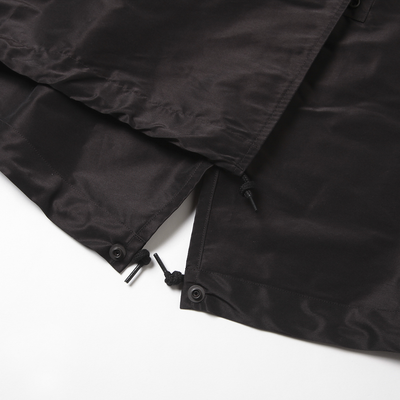 COMOLI / コモリ | コットンシルク フーデッドコート - Brown