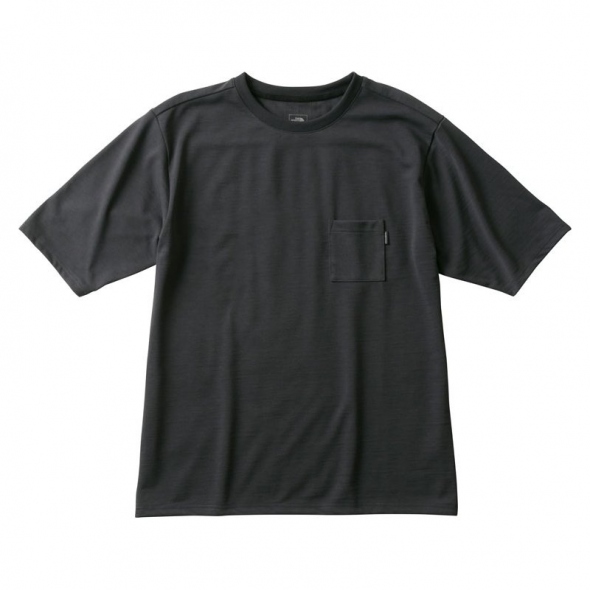 S/S Airy Pocket Tee - Asphalt Grey