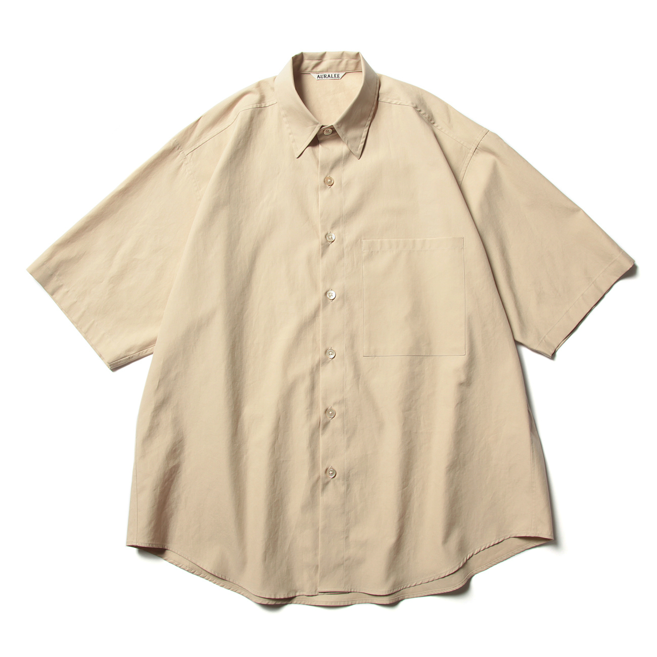 AURALEE / オーラリー | WASHED FINX TWILL BIG HALF SLEEVED SHIRTS