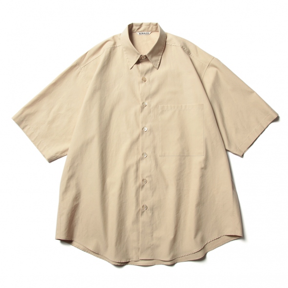 AURALEE / オーラリー | WASHED FINX TWILL BIG HALF SLEEVED