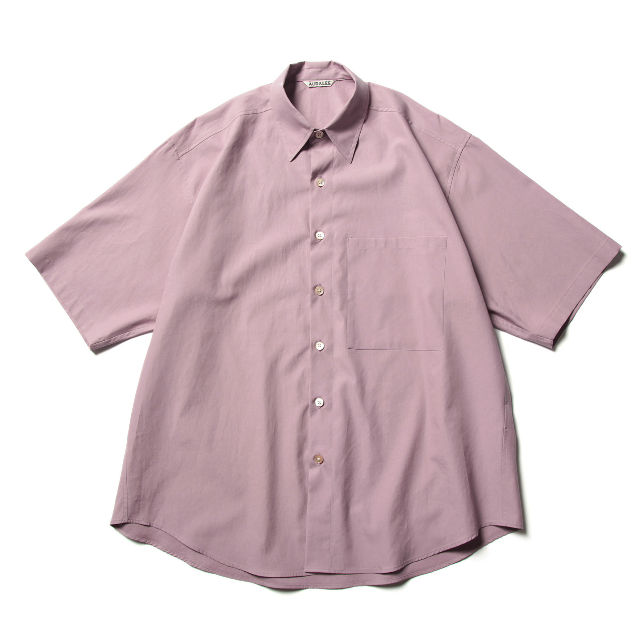 AURALEE / オーラリー | WASHED FINX TWILL BIG HALF SLEEVED SHIRTS