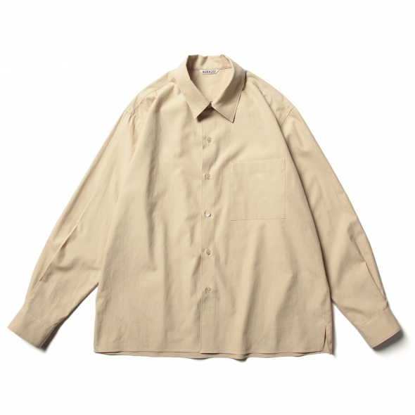 AURALEE / オーラリー | WASHED FINX TWILL BOX SHIRTS (メンズ) - Light Beige | 通販 -  正規取扱店 | COLLECT STORE / コレクトストア