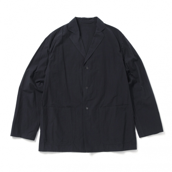 COMOLI / コモリ | タイフライター シャツシャケット - Navy | 通販 ...