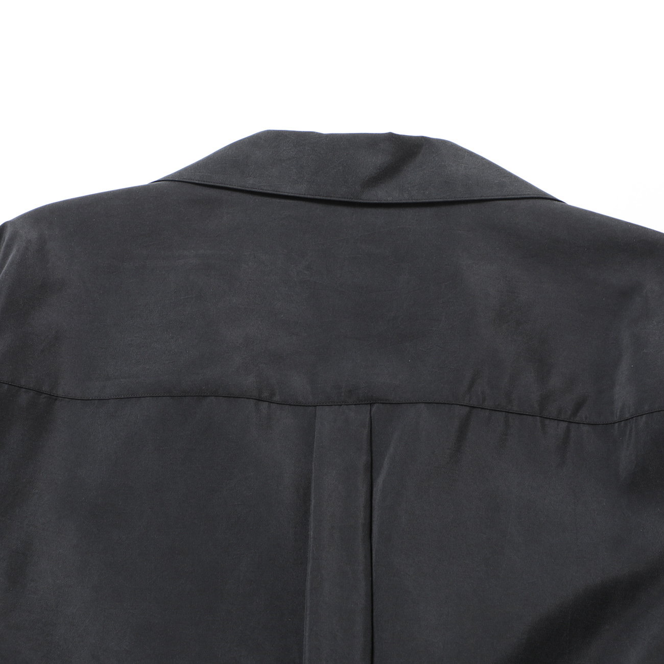 ssstein / シュタイン | SILK NYLON SKIPPER SHIRT - Black | 通販