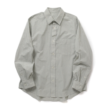 URU / ウル | REGULAR COLLAR L/S SHIRTS B - Natural Plaid