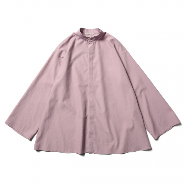 WASHED FINX TWILL KAFTAN SHIRTS (レディース) - Purple