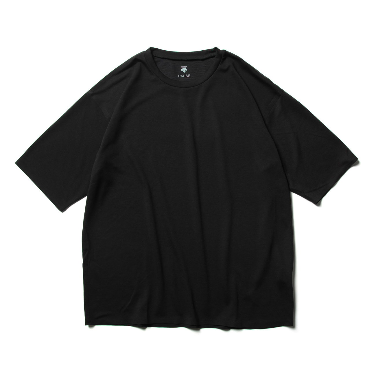 DESCENTE PAUSE デサントポーズ Tシャツ・カットソー M 黒長袖柄