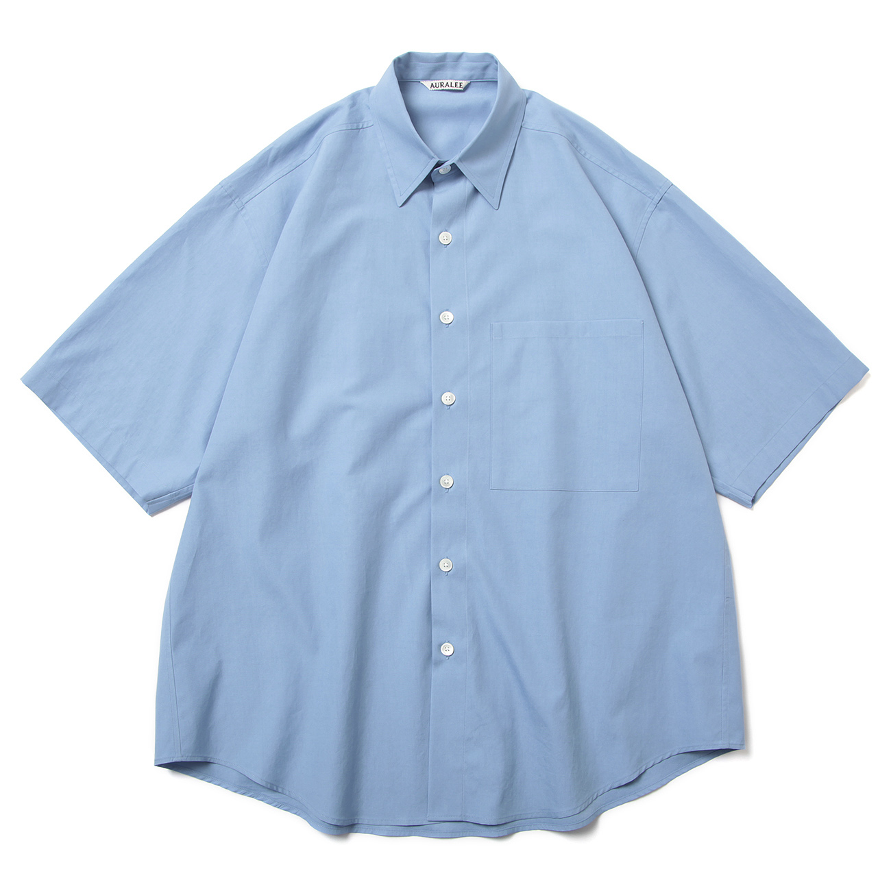 AURALEE / オーラリー | WASHED FINX TWILL BIG HALF SLEEVED SHIRT