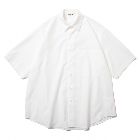 AURALEE / オーラリー | WASHED FINX TWILL BIG HALF SLEEVED