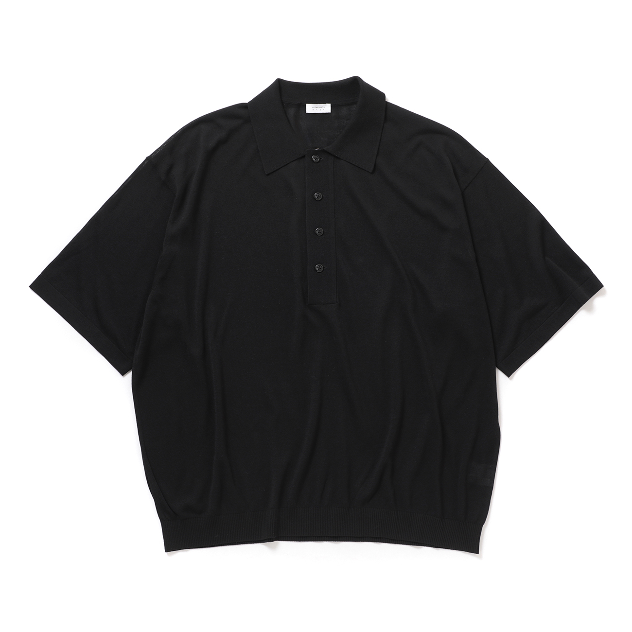 crepuscule / クレプスキュール | S/S Polo - Black | 通販 - 正規取扱 crepuscule / クレプスキュール | S/S Polo - Black | 通販 - 正規取扱