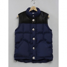 Vest with Concho Buttons - Navy