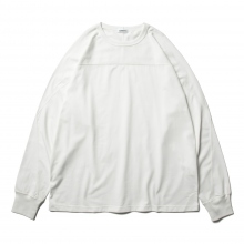 AUBETT / オーベット | GIZA空紡天竺 フットボールTシャツ - White