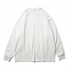 AUBETT / オーベット | GIZA空紡天竺 オーバーサイズL/S Tシャツ - White