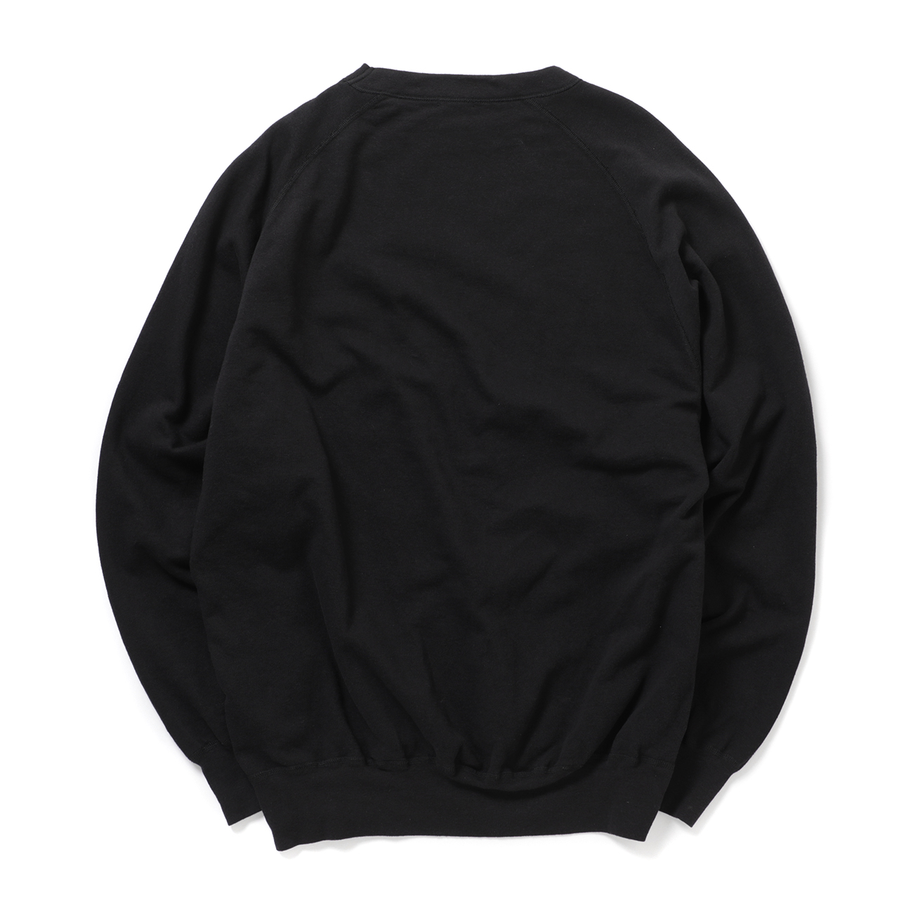 COMOLI / コモリ | LWコットン裏毛 クルーネック - Black | 通販